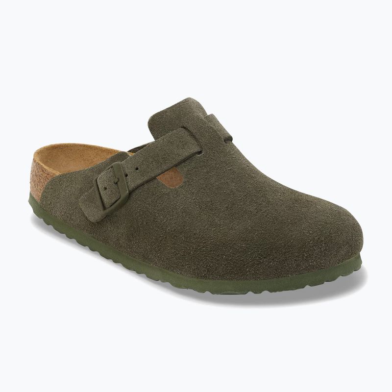 Šlepetės BIRKENSTOCK Boston Suede Leather thyme