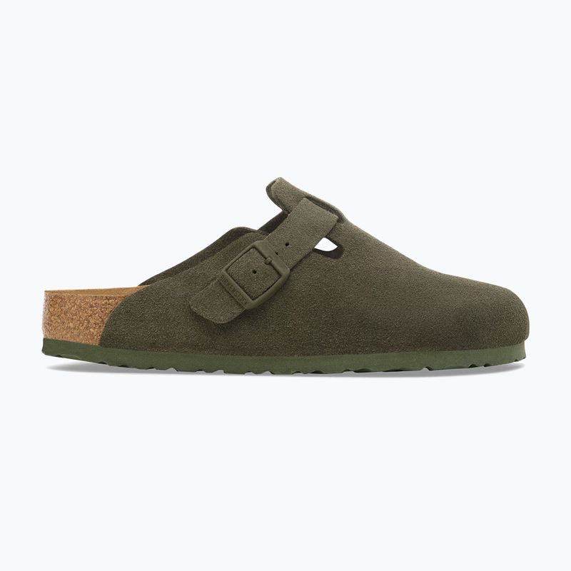 Šlepetės BIRKENSTOCK Boston Suede Leather thyme 2