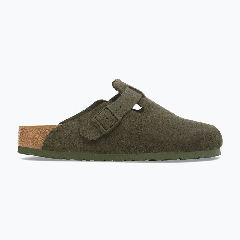 Šlepetės BIRKENSTOCK Boston Suede Leather thyme 2