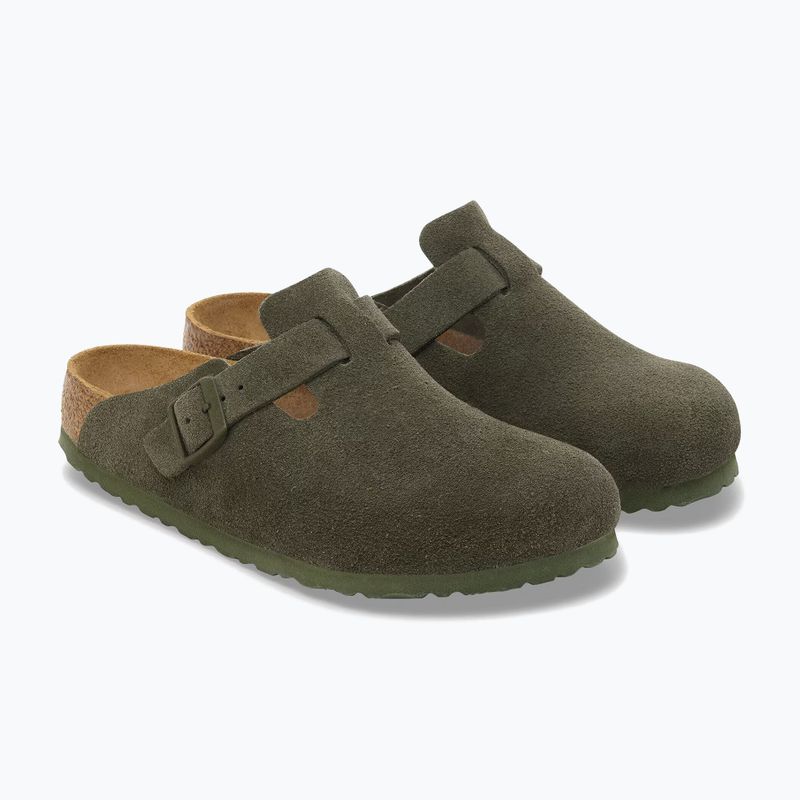 Šlepetės BIRKENSTOCK Boston Suede Leather thyme 3