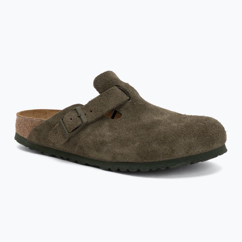 Šlepetės BIRKENSTOCK Boston Suede Leather thyme