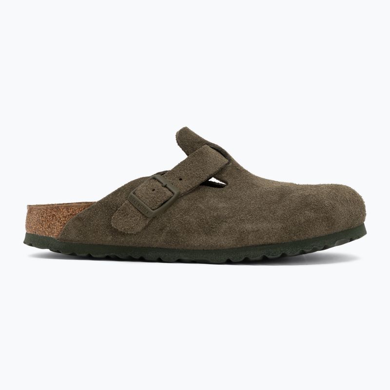 Šlepetės BIRKENSTOCK Boston Suede Leather thyme 2