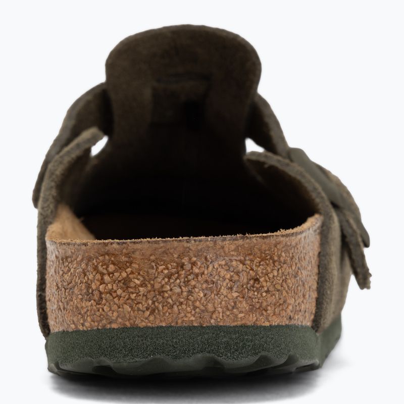 Šlepetės BIRKENSTOCK Boston Suede Leather thyme 6