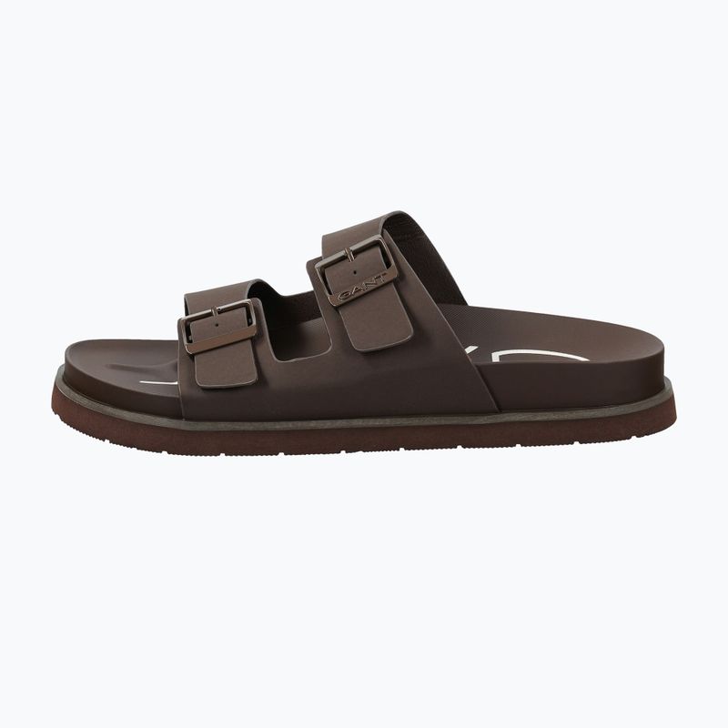 Vyriškos šlepetės GANT Palbuddy dark brown 2