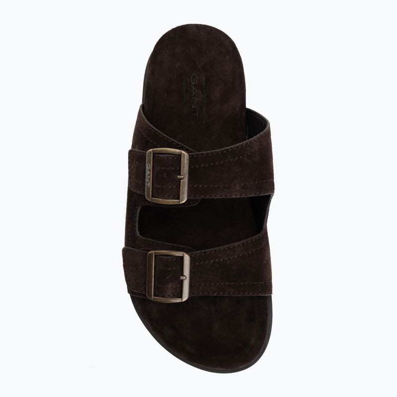 Vyriškos šlepetės GANT Fairfo dark brown 5