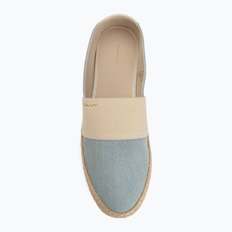 Moteriškos espadrilės GANT Raffiaville light blue/cream 5