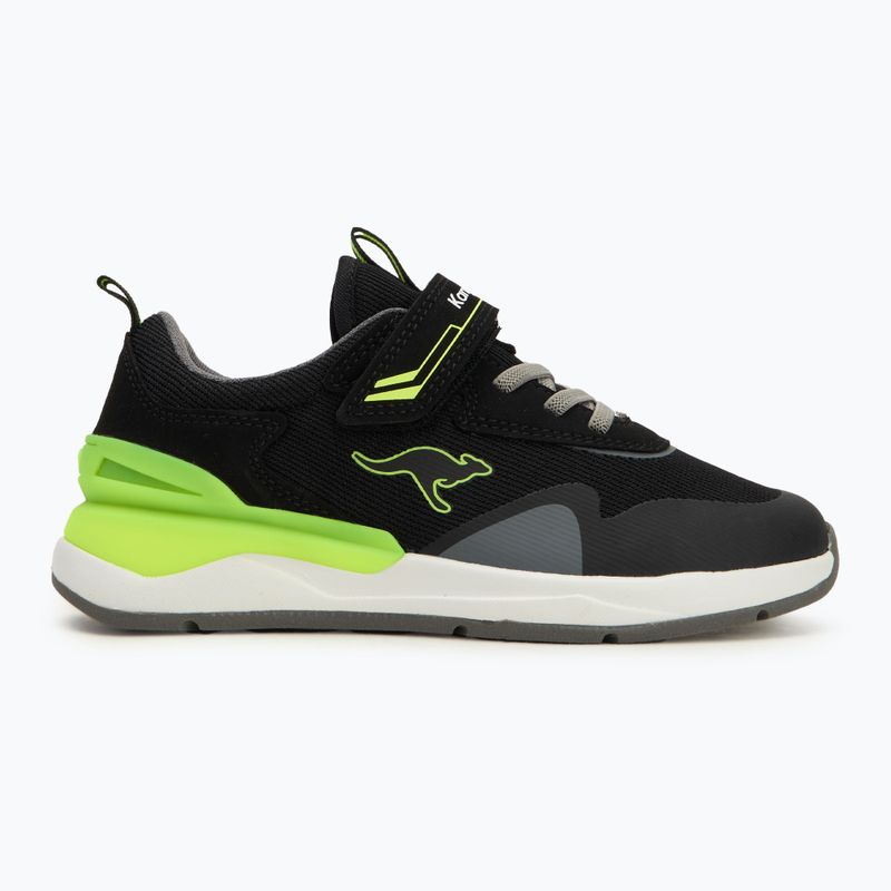 Vaikiški batai KangaROOS KD-Gym EV jet black/neon yellow 2