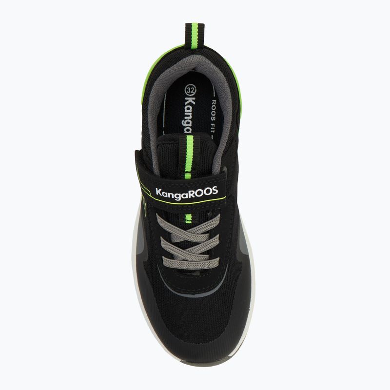 Vaikiški batai KangaROOS KD-Gym EV jet black/neon yellow 5
