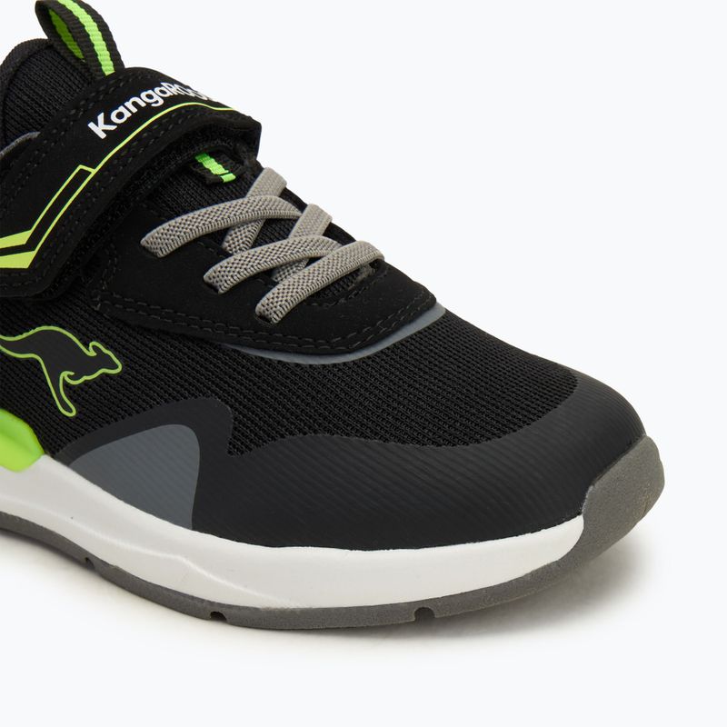 Vaikiški batai KangaROOS KD-Gym EV jet black/neon yellow 7