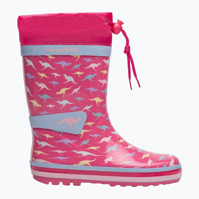 Vaikiški lietaus batai KangaROOS K-Summerrain fandago pink/kangaroo