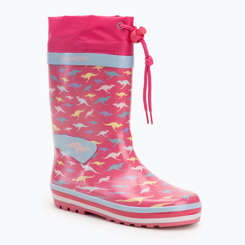 Vaikiški lietaus batai KangaROOS K-Summerrain fandago pink/kangaroo