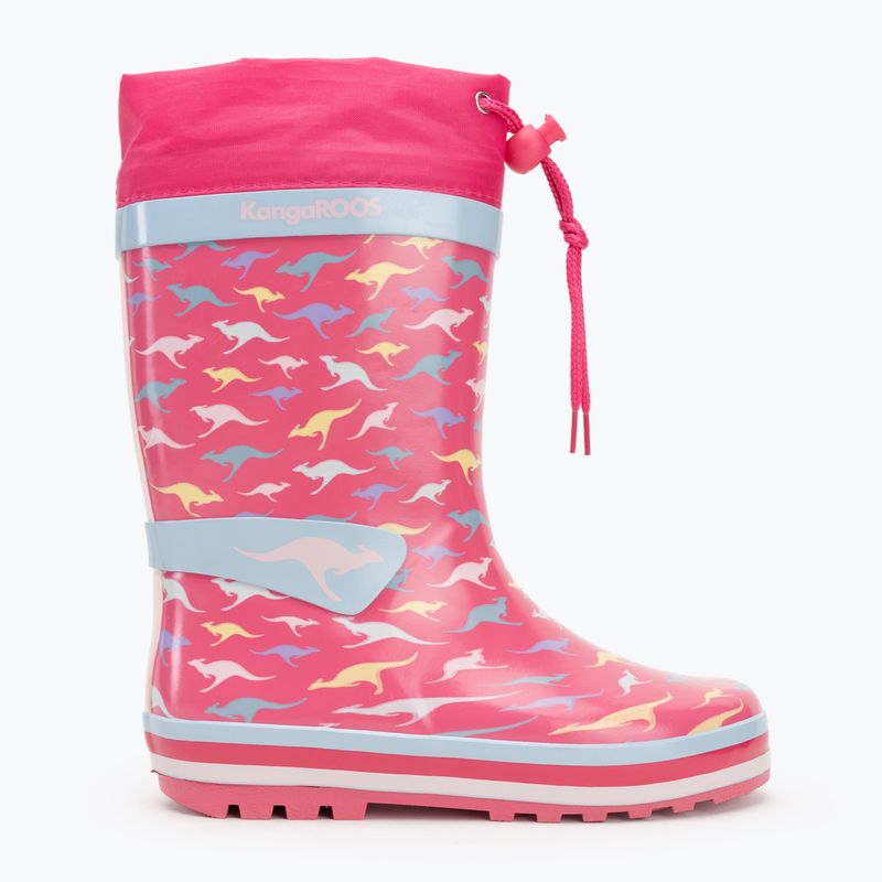 Vaikiški lietaus batai KangaROOS K-Summerrain fandago pink/kangaroo 2