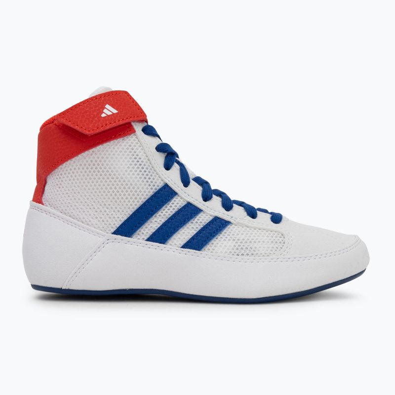 adidas Havoc vaikiški imtynių bateliai balta mėlyna raudona 2