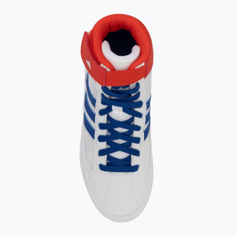 adidas Havoc vaikiški imtynių bateliai balta mėlyna raudona 5