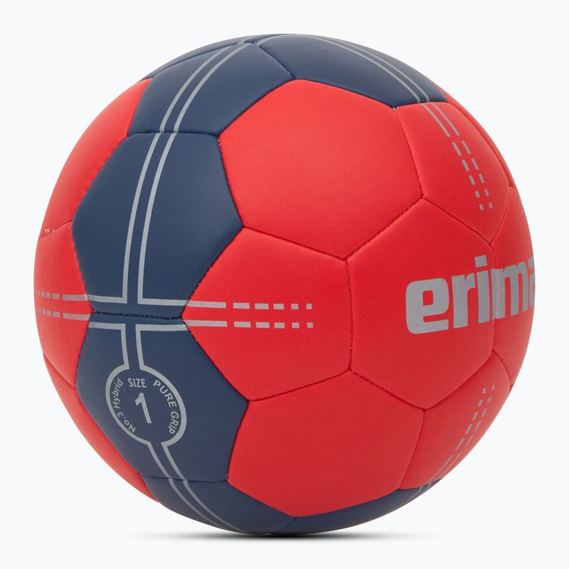 Rankinio kamuolys ERIMA Pure Grip No. 3 Hybrid red/new navy dydis 1 2