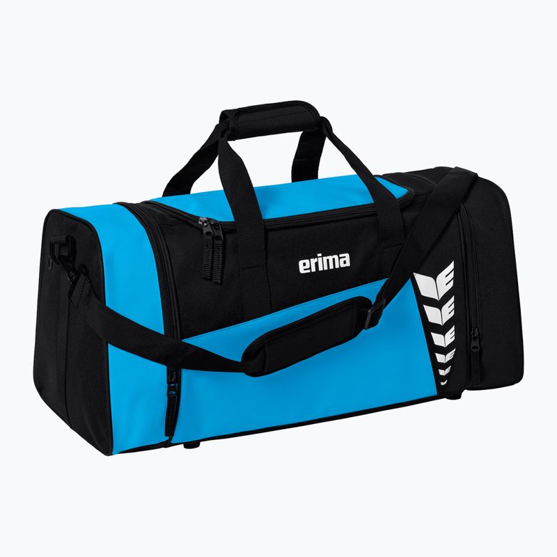 Treniruočių krepšys ERIMA Six Wings Sports Bag 76 l curacao/black