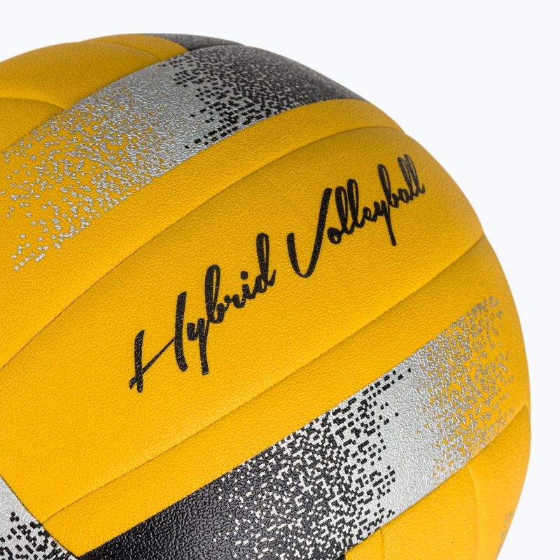 Tinklinio kamuolys ERIMA Hybrid Volleyball yellow/black/silver 3