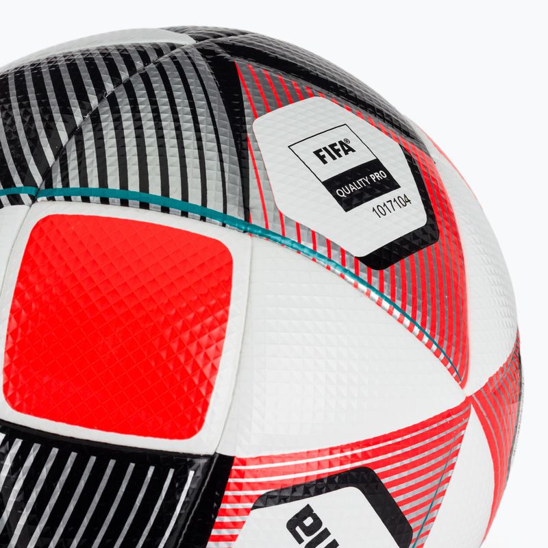 Futbolo kamuolys ERIMA Hybrid Match silver/fiery-coral dydis 5 3
