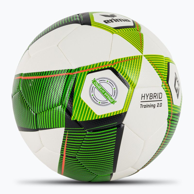 Futbolo kamuolys ERIMA Hybrid Training 2.0 green/lime dydis 3 2