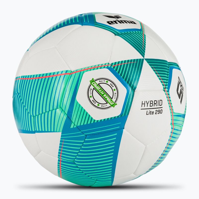 Futbolo kamuolys ERIMA Hybrid Lite 290 curacao/petrol dydis 5 2