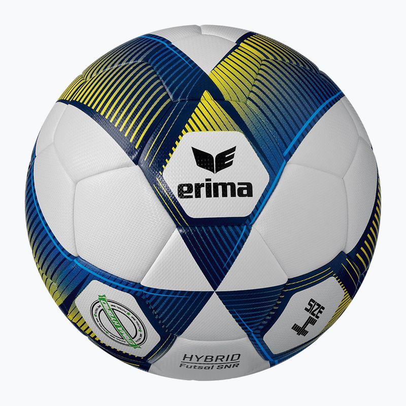 Futbolo kamuolys ERIMA Hybrid Futsal new navy/yellow dydis 4