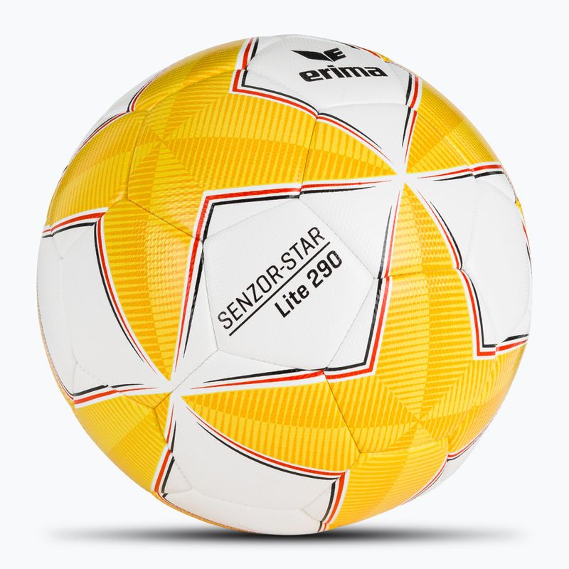 Futbolo kamuolys ERIMA Senzor Star Lite 290 yellow dydis 5 2