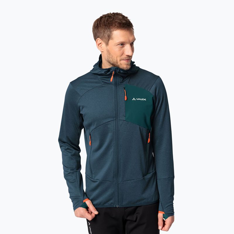 Vaikiškas džemperis VAUDE Monviso Fleece II dark sea/green