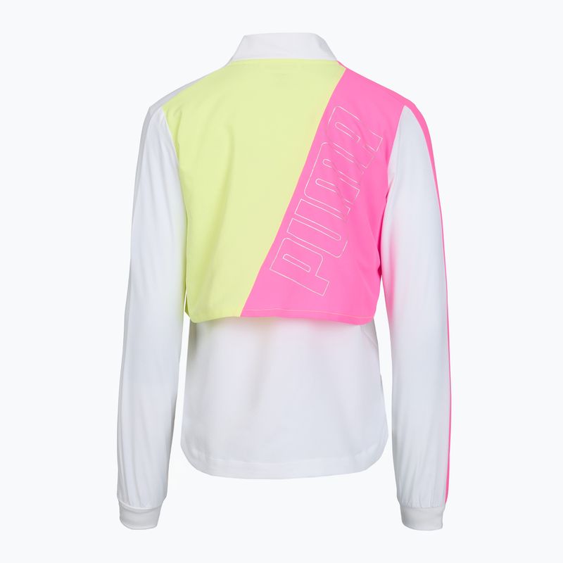 Moteriška bėgimo striukė Puma Run Lite Woven Ultra Jacket pink/neon/white 2