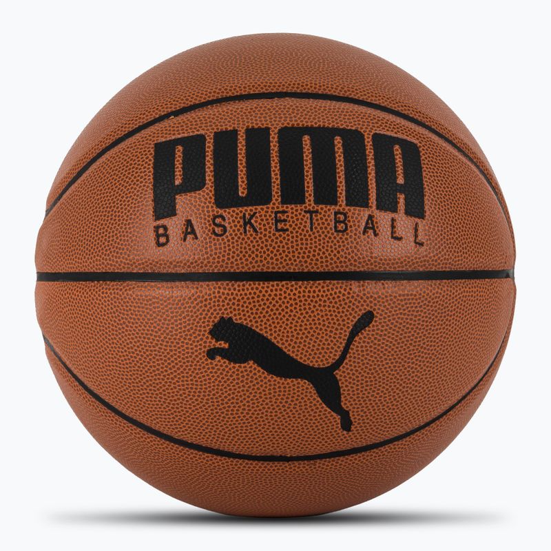 Krepšinio kamuolys PUMA Basketball Top leather brown/puma black dydis 7