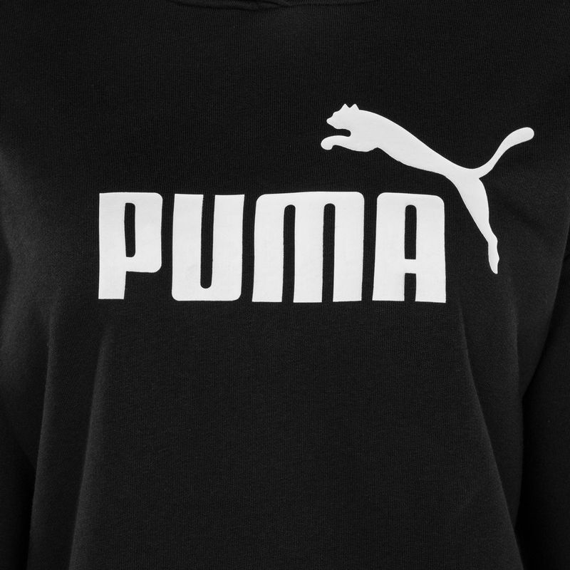 Moteriškas džemperis PUMA ESS Cropped Logo Hoodie TR puma black 4