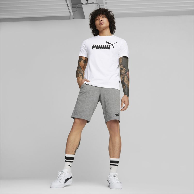 Vyriški marškinėliai PUMA Ess Logo Tee puma white 4