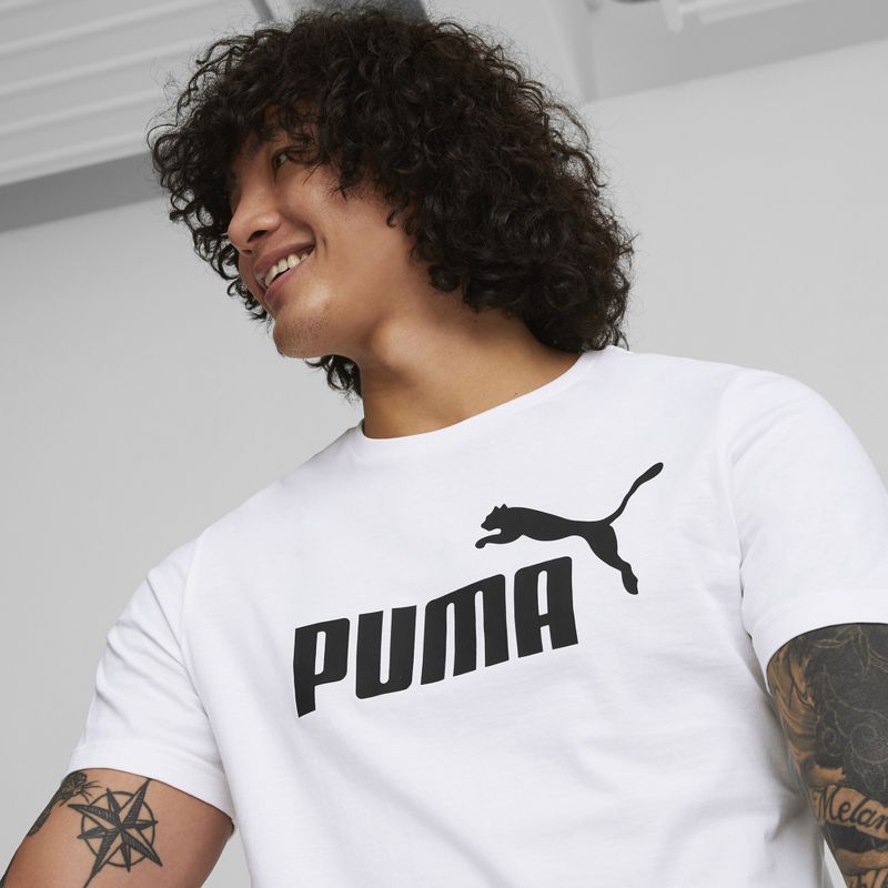 Vyriški marškinėliai PUMA Ess Logo Tee puma white 6
