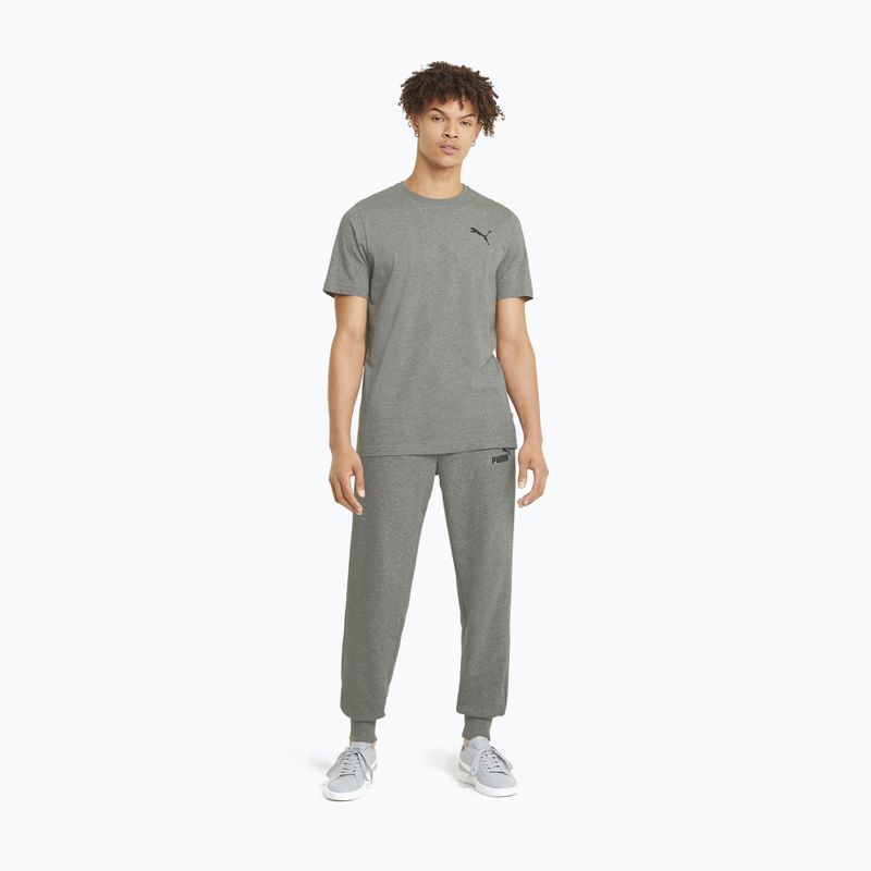 Vyriški marškinėliai PUMA Ess Small Logo Tee medium gray heather/medium gray heather/cat 2