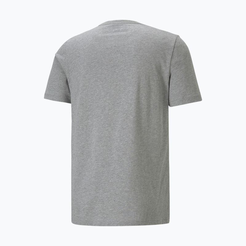 Vyriški marškinėliai PUMA Ess Small Logo Tee medium gray heather/medium gray heather/cat 5