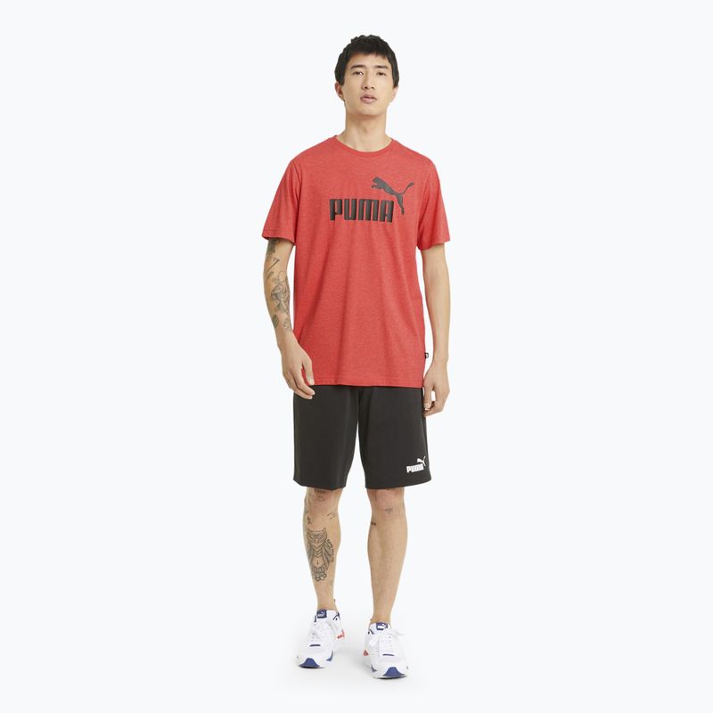 Vyriški marškinėliai PUMA Essentials Heather Tee high risk red 2