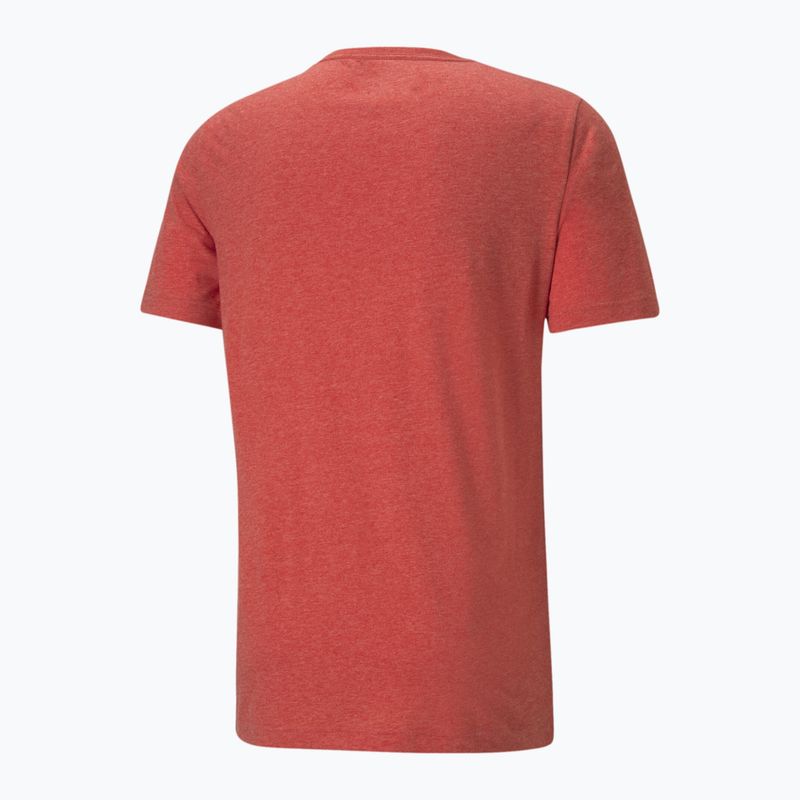 Vyriški marškinėliai PUMA Essentials Heather Tee high risk red 5