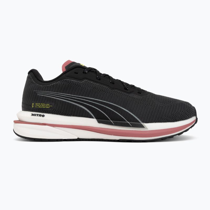 Moteriški bėgimo batai Puma Velocity Nitro WTR black/silver/yellow 2