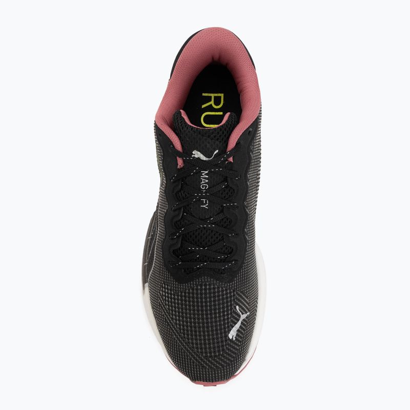 Moteriški bėgimo batai Puma Magnify Nitro WTR black/mauvewood 5