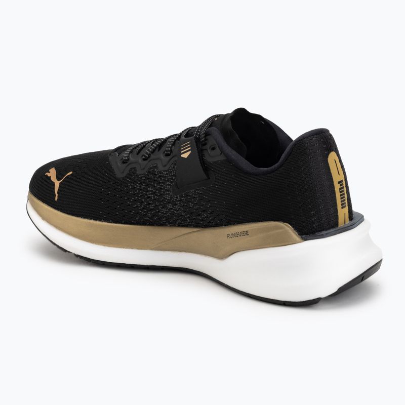 Moteriški bėgimo batai Puma Eternity Nitro black/gold/white 3