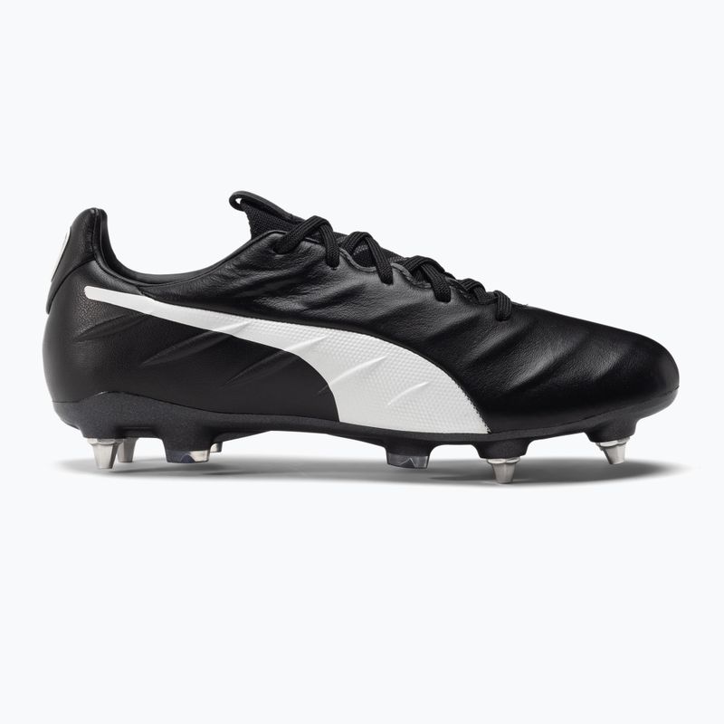 Vyriški futbolo bateliai PUMA King Platinum 21 MXSG juodi ir balti 106545 01 2