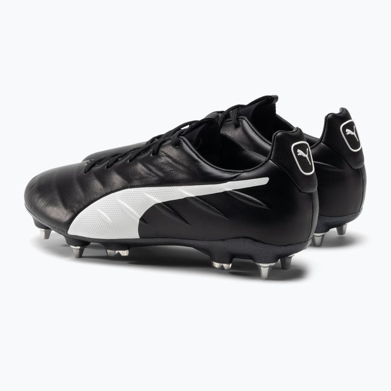 Vyriški futbolo bateliai PUMA King Platinum 21 MXSG juodi ir balti 106545 01 3