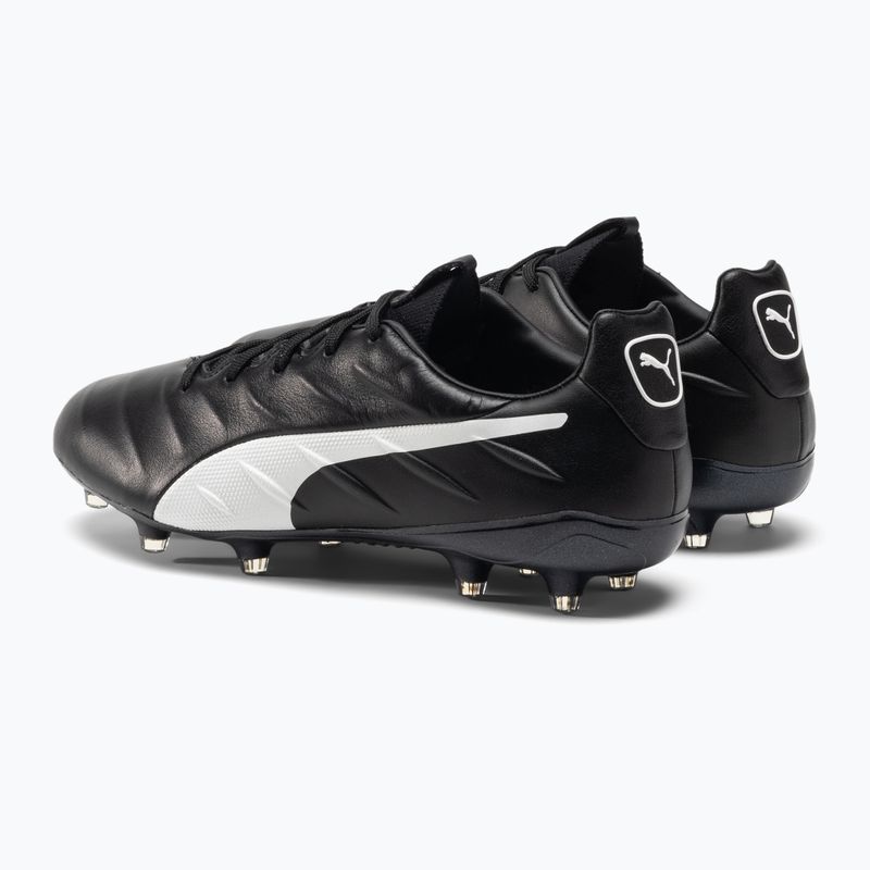 Vyriški futbolo bateliai PUMA King Platinum 21 FG/AG juodi ir balti 106478 01 3