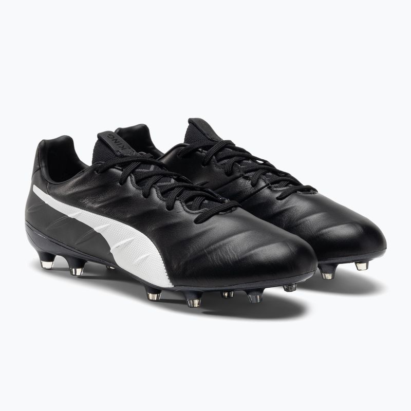 Vyriški futbolo bateliai PUMA King Platinum 21 FG/AG juodi ir balti 106478 01 4