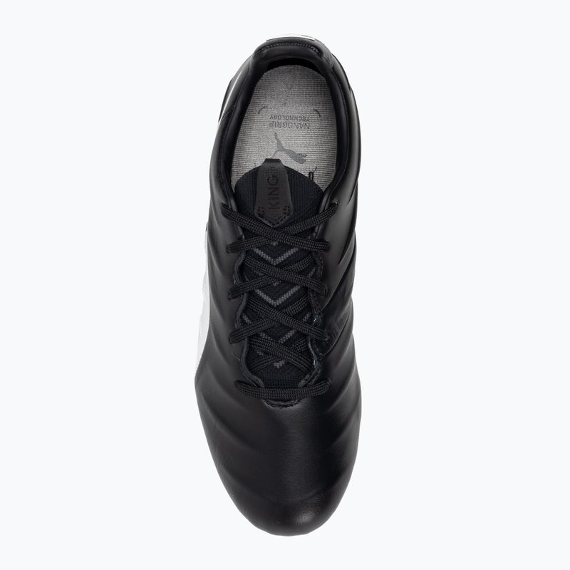Vyriški futbolo bateliai PUMA King Platinum 21 FG/AG juodi ir balti 106478 01 6