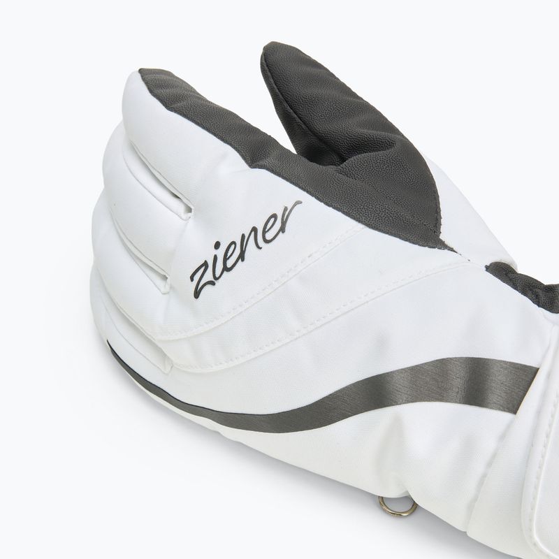 Moteriškos slidininkų pirštinės ZIENER Kitty Aquashield white 4