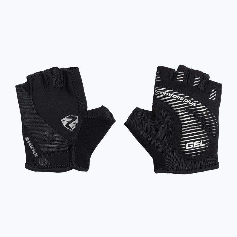 Vyriškos dviratininkų pirštinės Ziener MTB Collby Gel black