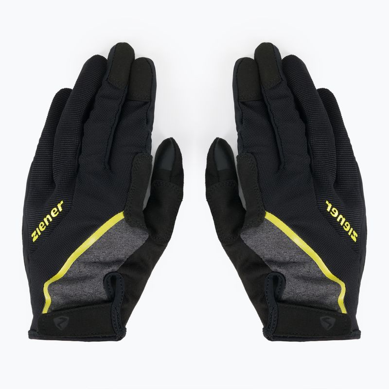 ZIENER MTB dviračių pirštinės Clyo Touch Long Gel juoda/geltona Z-988229/338 3