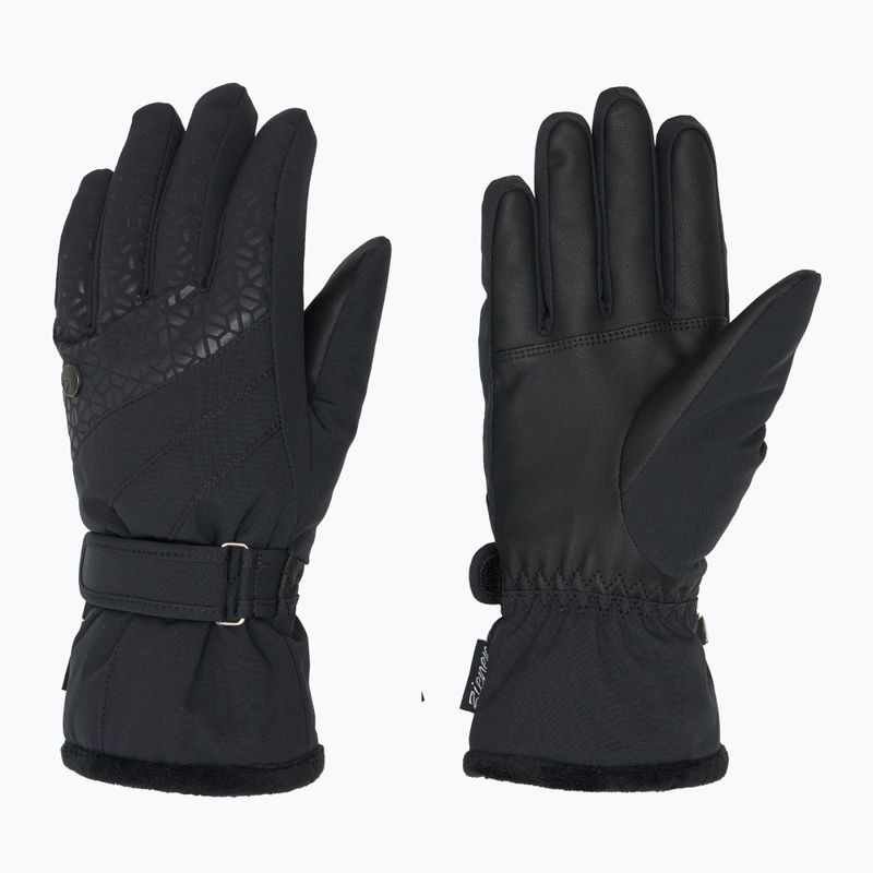 Moteriškos slidininkų pirštinės ZIENER Kasa black