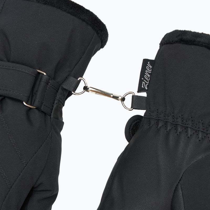 Moteriškos slidininkų pirštinės ZIENER Kasa black 5