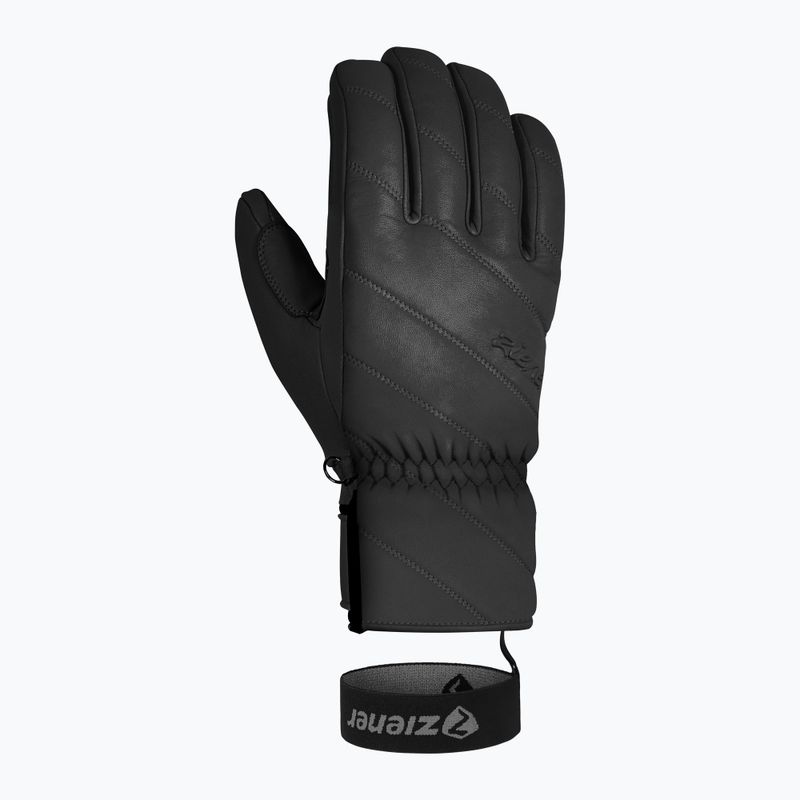 Moteriškos slidininkų pirštinės ZIENER Kuma Aquashield black 8